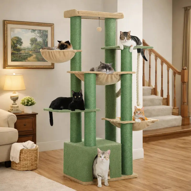 Tiragraffi Per Maine Coon XXL Con Cuccia