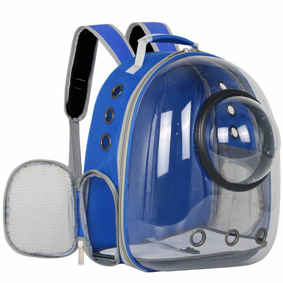 Trasportino Gatti Zaino Blu