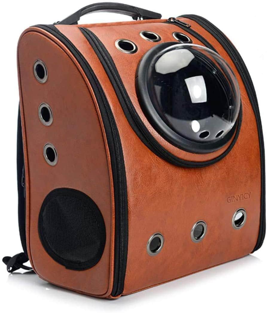 Zaino Capsula Gatto Marrone