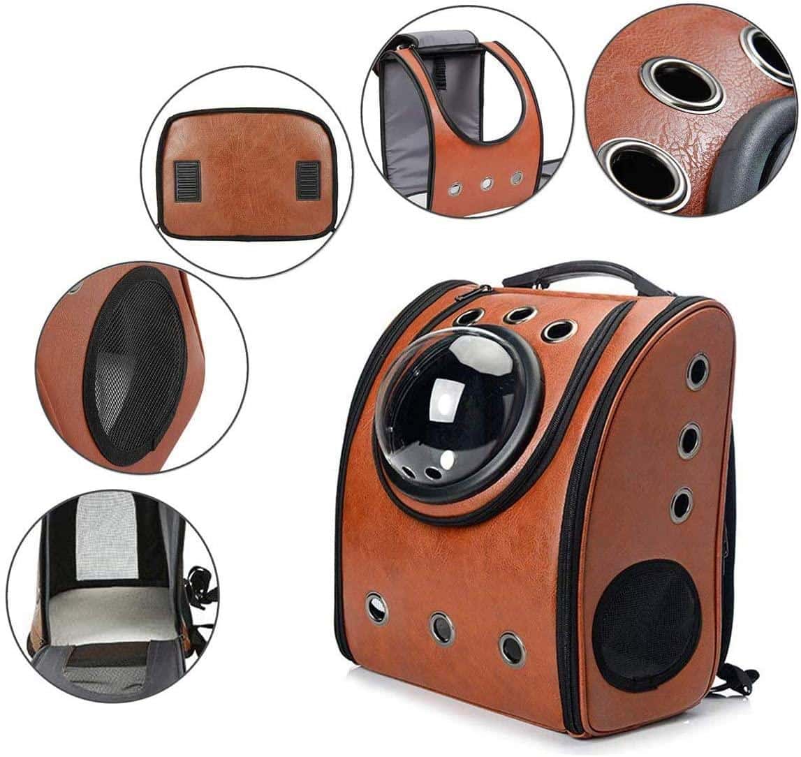 Zaino Capsula Gatto Con Oblo
