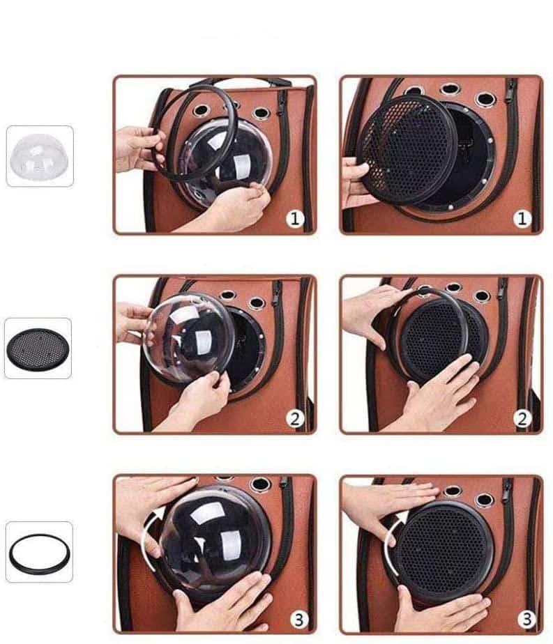 Zaino Capsula Gatto Traspirante